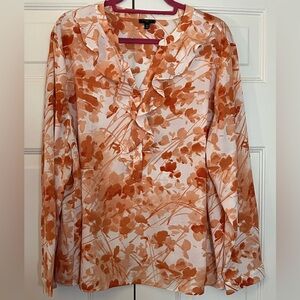 Talbots 20W Tunic Split Neck Blouse